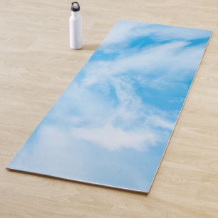Esterilla De Yoga Elegantes nubes azules diseño plantilla fitness