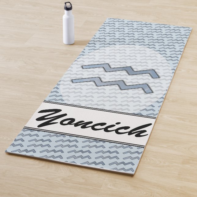 Esterilla De Yoga Elemento de símbolo Aquarius Zodiac por K Yoncich (In situ)