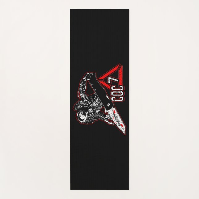 Esterilla De Yoga Emerson Knives CQC-7 Toalla de golf blanca depreda (Anverso)