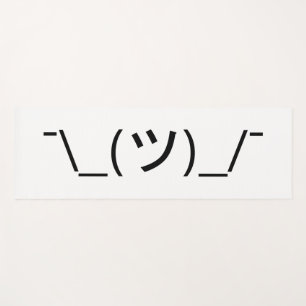 Esterilla De Yoga Emoticon de arbusto ¯\_(ツ)_/ Ø Kaomoji japonés