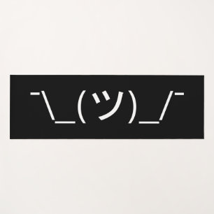 Esterilla De Yoga Emoticon de arbusto ¯\_(ツ)_/ Ø Kaomoji japonés