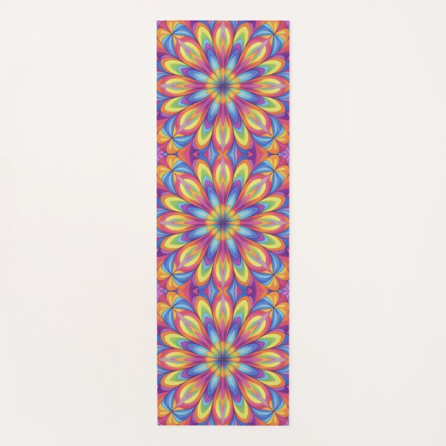 Esterilla De Yoga En Flor (Anverso)