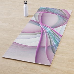 Esterilla De Yoga En Movimiento, Moderno Arte Fractal Abstracto Colo