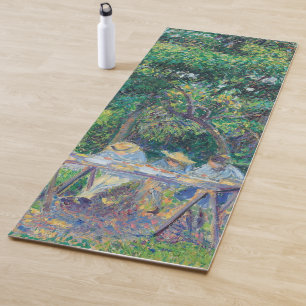 Esterilla De Yoga Enfants attabés dans le jardin Camille Pissarro