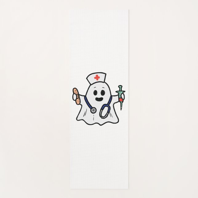 Esterilla De Yoga Enfermera Ghost Scrub Halloween Vestido Para Enfer (Anverso)