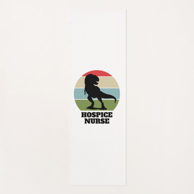 Esterilla De Yoga Enfermeras de hospicio Dinosaur (Anverso)