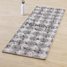 Esterilla De Yoga Enorme encaje negro, blanco y gris