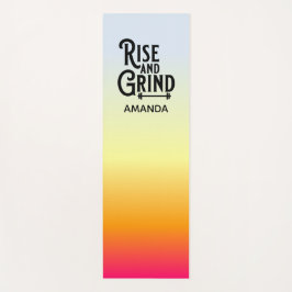 Esterilla De Yoga Entrenamiento de peso Rise and Grind y