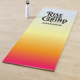 Esterilla De Yoga Entrenamiento de peso Rise and Grind y