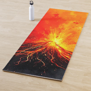 Esterilla De Yoga Erupción volcánica arte abstracto