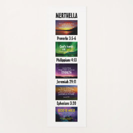 Esterilla De Yoga Escritura cristiana Inspiradora personalizada