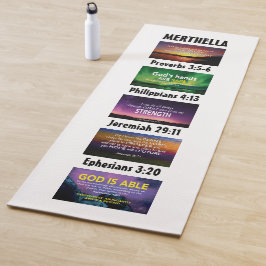 Esterilla De Yoga Escritura cristiana Inspiradora personalizada