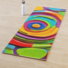 Esterilla De Yoga Escultura Surrealista Colorida Divertida