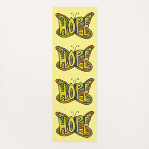 Esterilla De Yoga Esperanza Mariposa Palabra Arte Inspirador Mates d