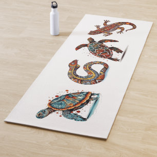 Esterilla De Yoga Espíritus terrestres en el exterior, arte aborigen