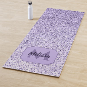Esterilla De Yoga Espuma de purpurina ultravioleta púrpura Monograma