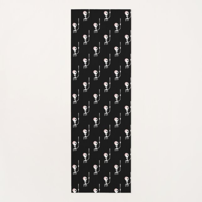 Esterilla De Yoga Esqueleto de Halloween con espada (Anverso)