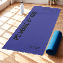 Esterilla De Yoga Estampa personalizada Yoga Crew Azul Profundo