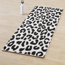 Estampado Clásico de Leopardo en Blanco y Negro