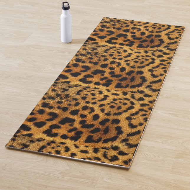 Esterilla De Yoga estampado de leopardo marrón con motivos de animal (In situ)