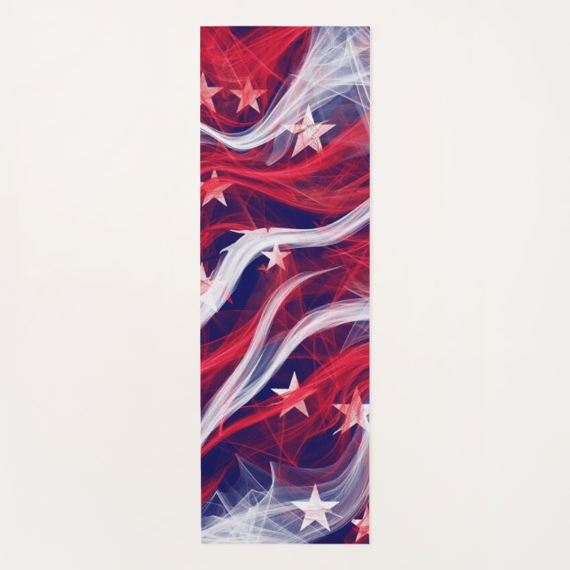 Esterilla De Yoga Estera de la yoga de la bandera americana (Anverso)