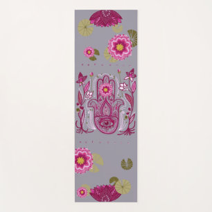 Esterilla De Yoga Estera de la yoga de Lotus de la mano de Hamsa