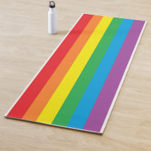 "Estera de la yoga del orgullo del arco iris"