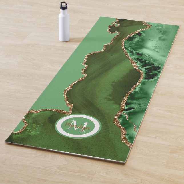 Esterilla De Yoga Estera de yoga Green Gold de lujo (In situ)