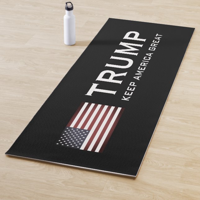 Esterilla De Yoga Estera de yoga Trump con bandera de Estados Unidos (In situ)