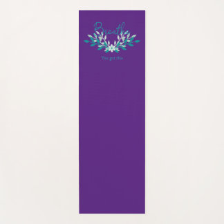 Esterilla De Yoga Estera morada de yoga - Respirar, tienes esto