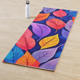 Esterilla De Yoga Estilo burdel: Vibrantes patrones de hojas
