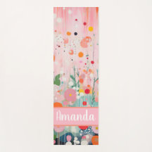 estilo de pintura de acrílico en flor colorida ind