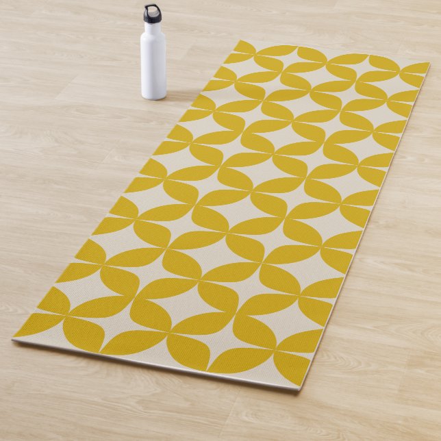 Esterilla De Yoga Estiloso moderno de Boho en amarillo mostaza (In situ)