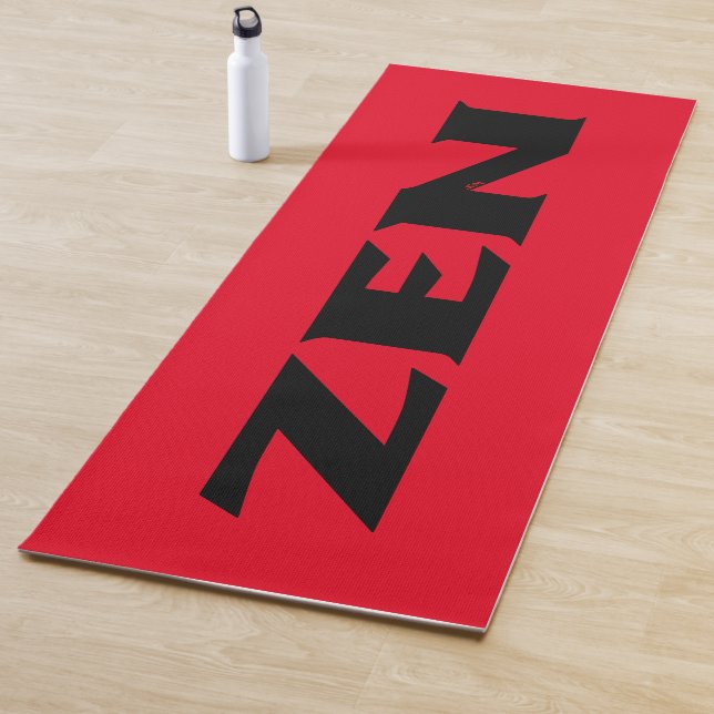 Esterilla De Yoga Estopa de ejercicio rojo negro Zen (In situ)