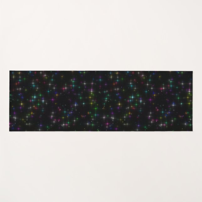 Esterilla De Yoga Estrellas Sparkly Multicolor (Anverso (horizontal))