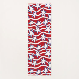 Esterilla De Yoga Estrellas y franjas en flujo de Estados Unidos