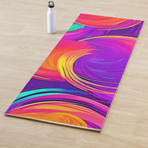 Esterilla De Yoga Ethereal Neon: Sueños abstractos