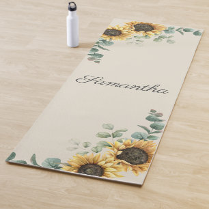 Esterilla De Yoga Eucalyptus Greenerenery Script Floral