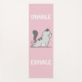 Esterilla De Yoga exhalación de pezuña de gato divertida rosa