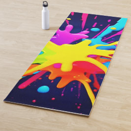 Esterilla De Yoga Explosión de pintura radiante