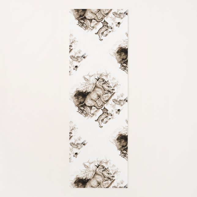 Esterilla De Yoga Familia Bobcat (Anverso)