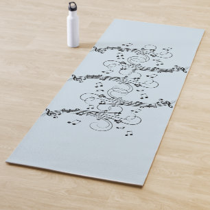Esterilla De Yoga Fancy Music Notes