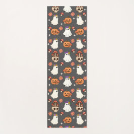 Esterilla De Yoga Fantasma, cráneos y florecimiento otoñal