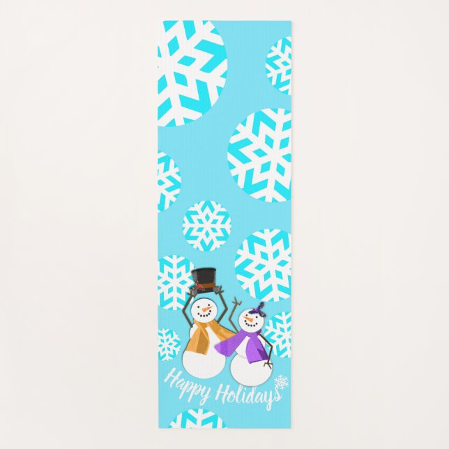 Esterilla De Yoga FELICES VACACIONES : Amigos del Invierno (Anverso)