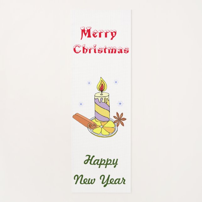 Esterilla De Yoga Feliz Año Nuevo (Anverso)