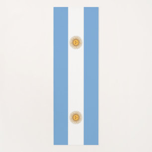 Esterilla De Yoga Festejos patrióticos de yoga con bandera argentina