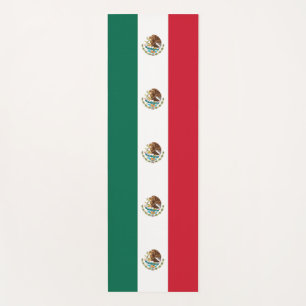 Esterilla De Yoga Festejos patrióticos de yoga con bandera de México