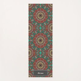 Esterilla De Yoga Fethers of Life Patrón Mandala nombre personalizad