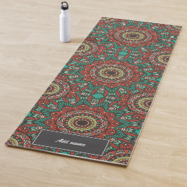 Esterilla De Yoga Fethers of Life Patrón Mandala nombre personalizad