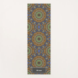 Esterilla De Yoga Fethers of Life Patrón Mandala nombre personalizad